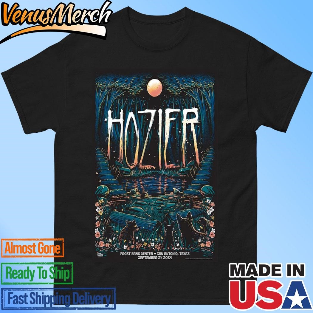 Official Hozier Frost Bank Center, San Antonio TX September 24, 2024 Tour Poster Shirt