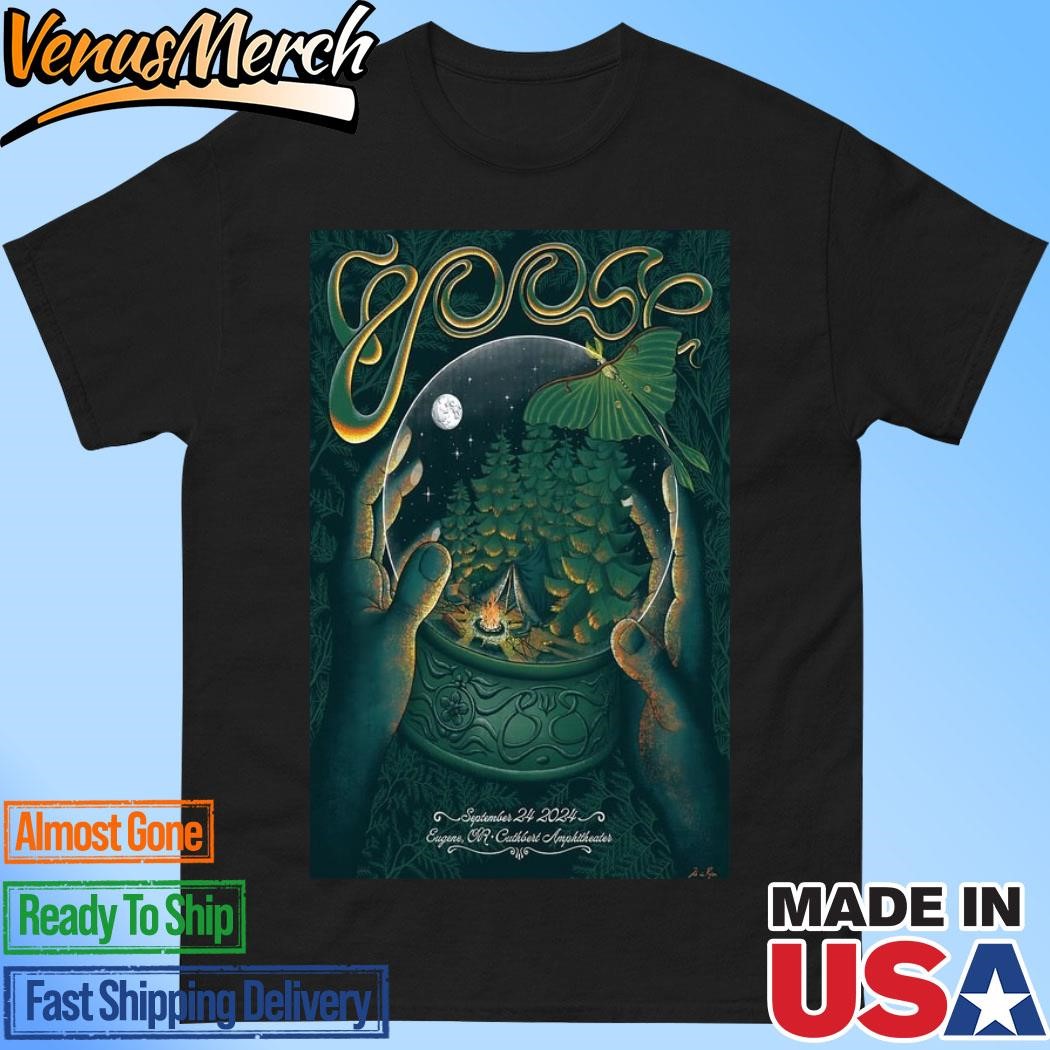 Official Goose Concert At Cuthbert Amphitheater On Sept 24 2024 In Eugene, OR Poster Shirt