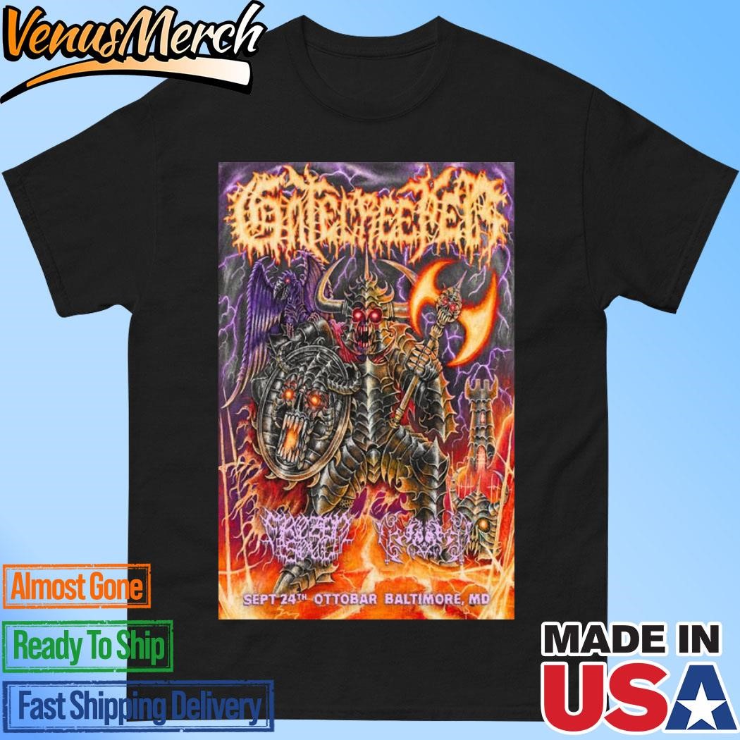 Official Gatecreeper 09 24 2024 Ottobar, Baltimore, MD Poster Shirt