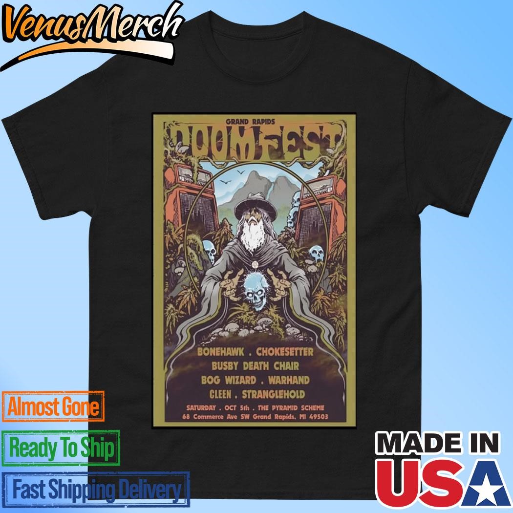 Official Doom Fest October 5 2024 The Pyramid Scheme, Grand Rapids Mi Event Poster Shirt