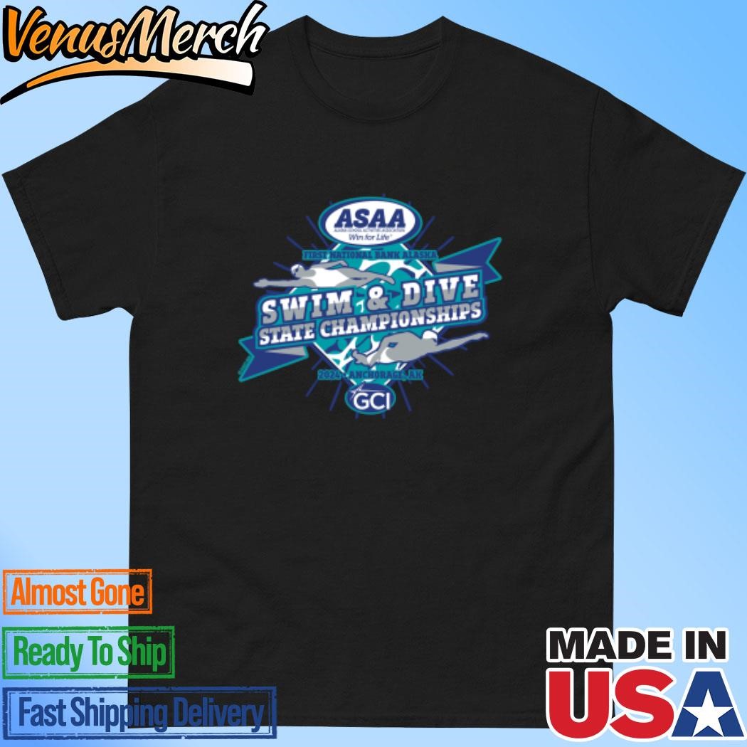 Official 2024 (ASAA) First National Bank Alaska Swim & Dive State Championships Shirt