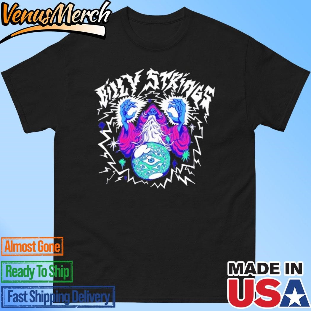 Official 2024 Billy Strings Lightning Wizard Mineral Wash Limited Shirt