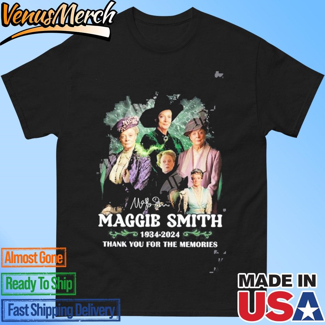 Official 90 Years Of 1934-2024 Maggie Smith Thank You For The Memories T-Shirt