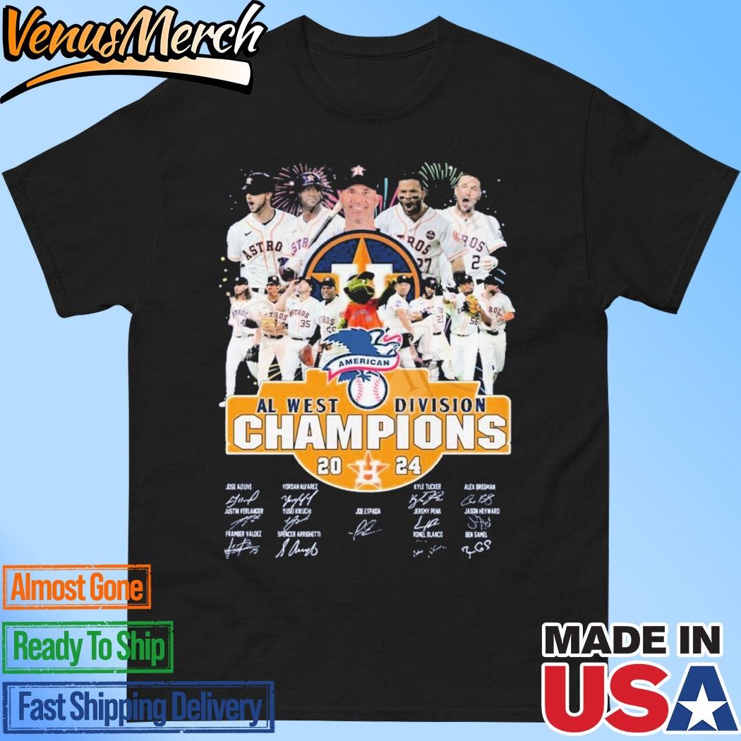 Official AL West Division Champions 2024 Astros T-Shirt