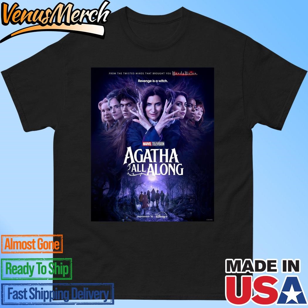 Official Agatha All Along Poster Releasing On Disney+ On September 18 Vintage T-Shirt