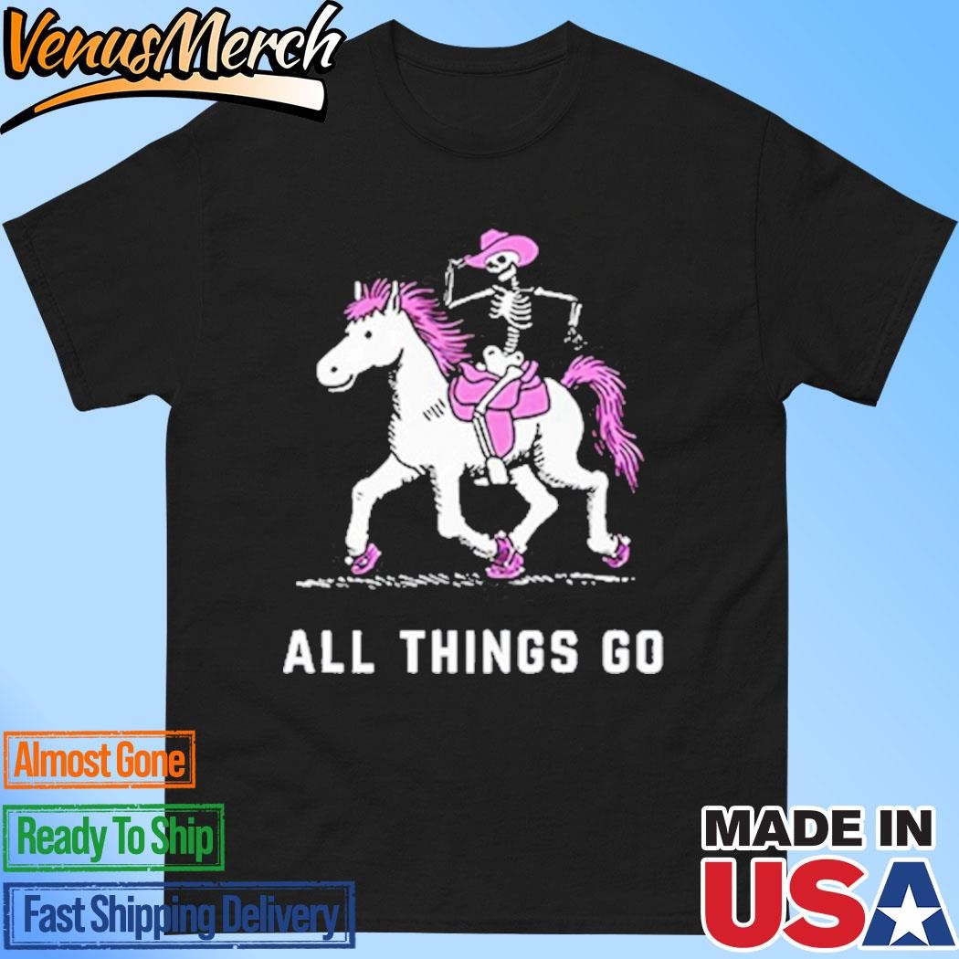 Official All Things Go Festival Skeleton Pony Nyc Shirt