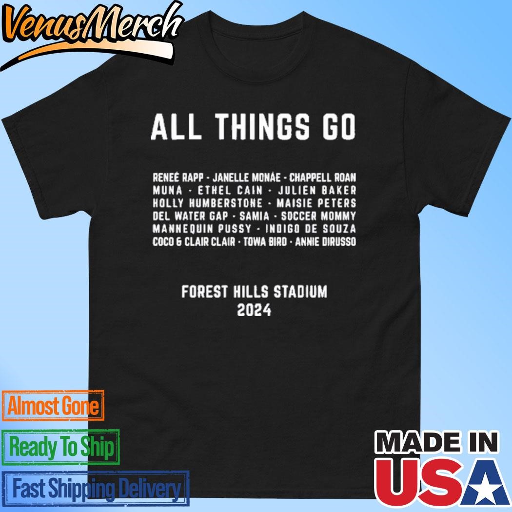 Official All Things Go Skeleton Cowboys NYC Lineup Event 2024 Shirt