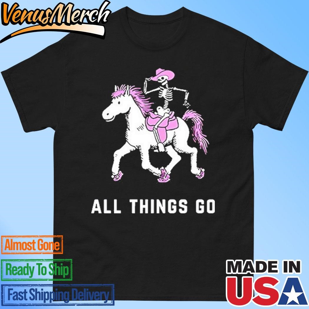 Official All Things Go Skeleton Pony Nyc Lineup Shirt