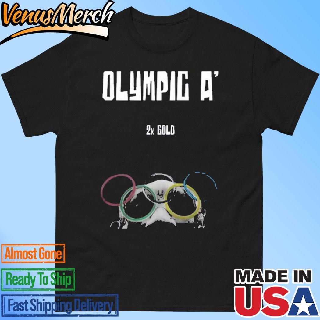 Official Alysha Clark Wearing Olympic A 2X Gold Shirt