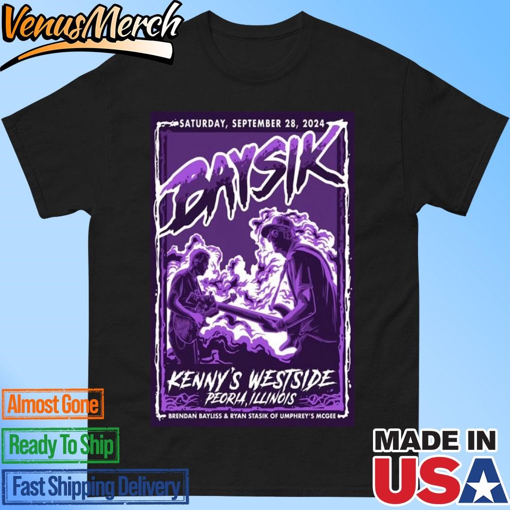 Official Baysik Of Umphrey's Mcgee September 28 2024 Live In Kenny's Westside, Peoria, Il Poster Shirt