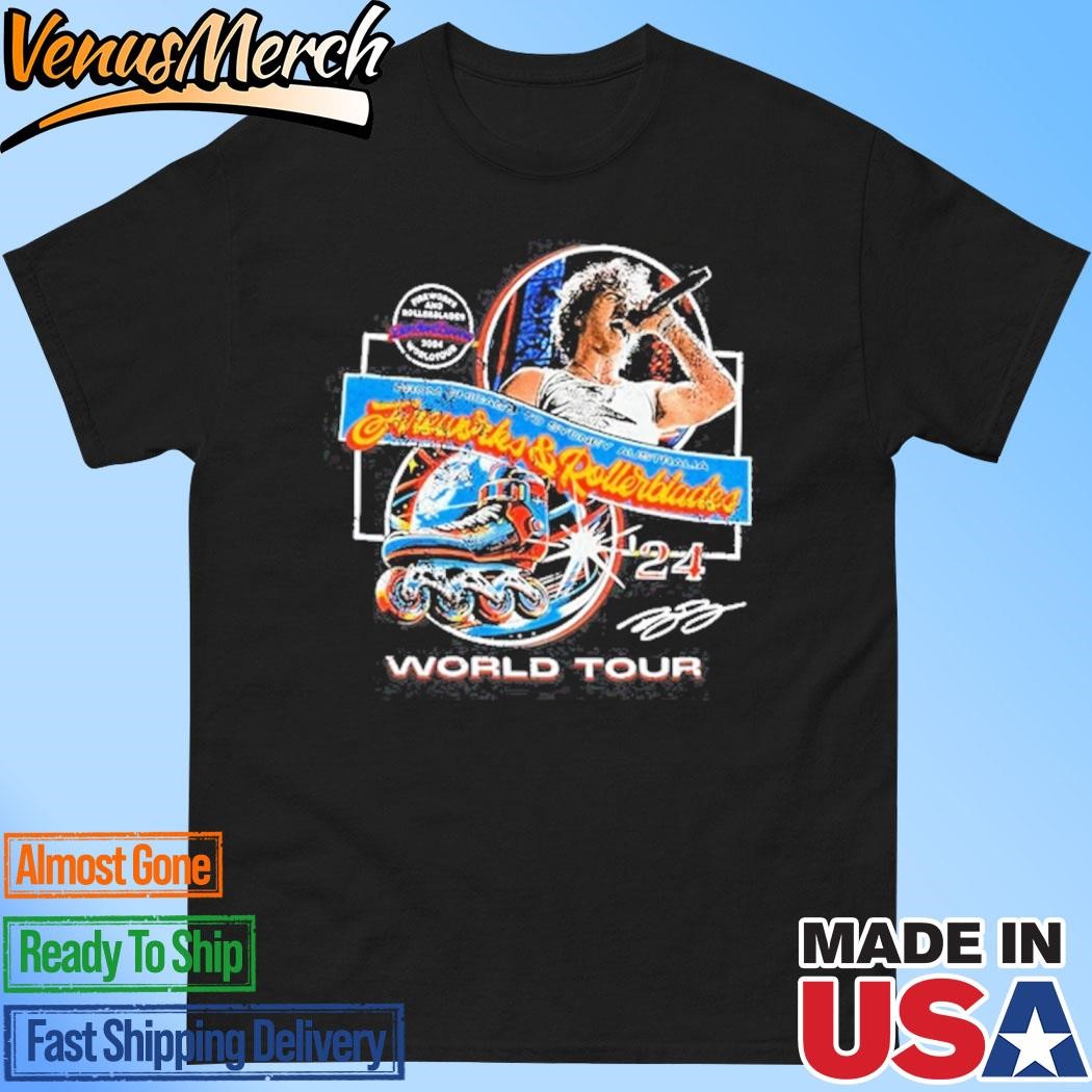 Official Benson Boone Fireworks & Rollerblades Tour 2024 Shirt