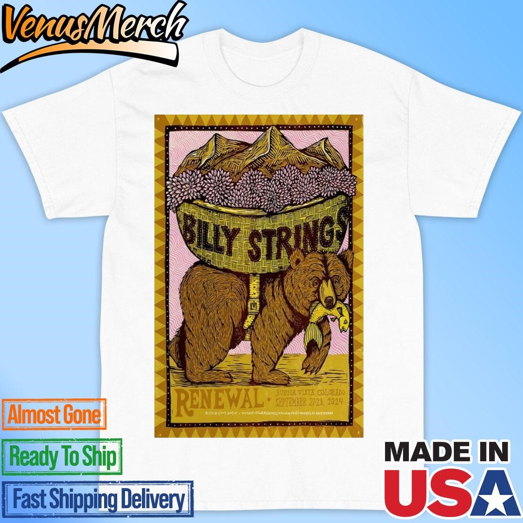 Official Billy Strings Buena Vista, Colorado September 27-28, 2024 Tour Poster Shirt