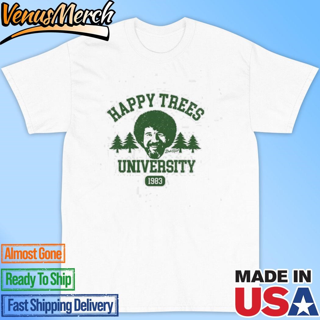 Official Bob Ross Happy Trees University T-Shirt