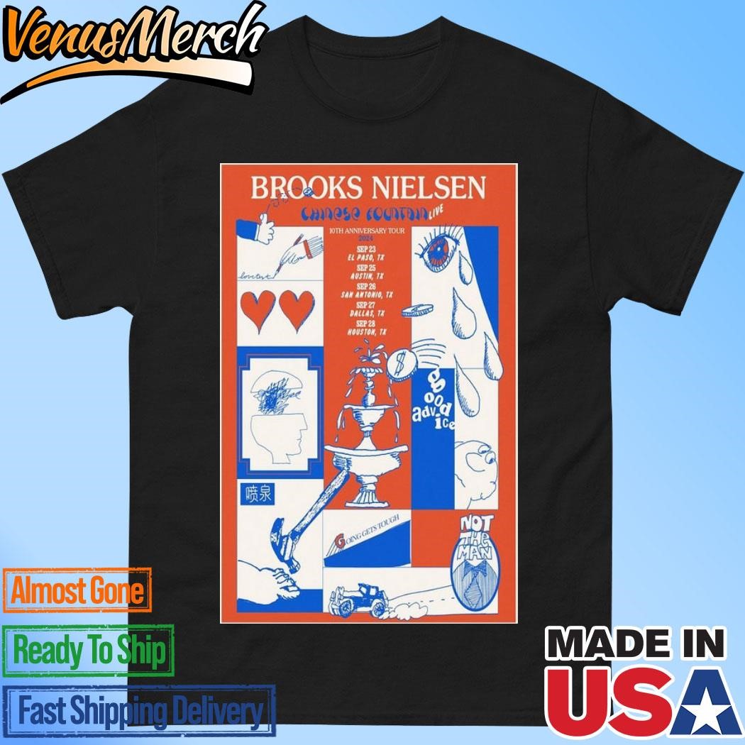 Official Brooks Nielsen 10th Anniversary Tour September 2024 Poster Shirt