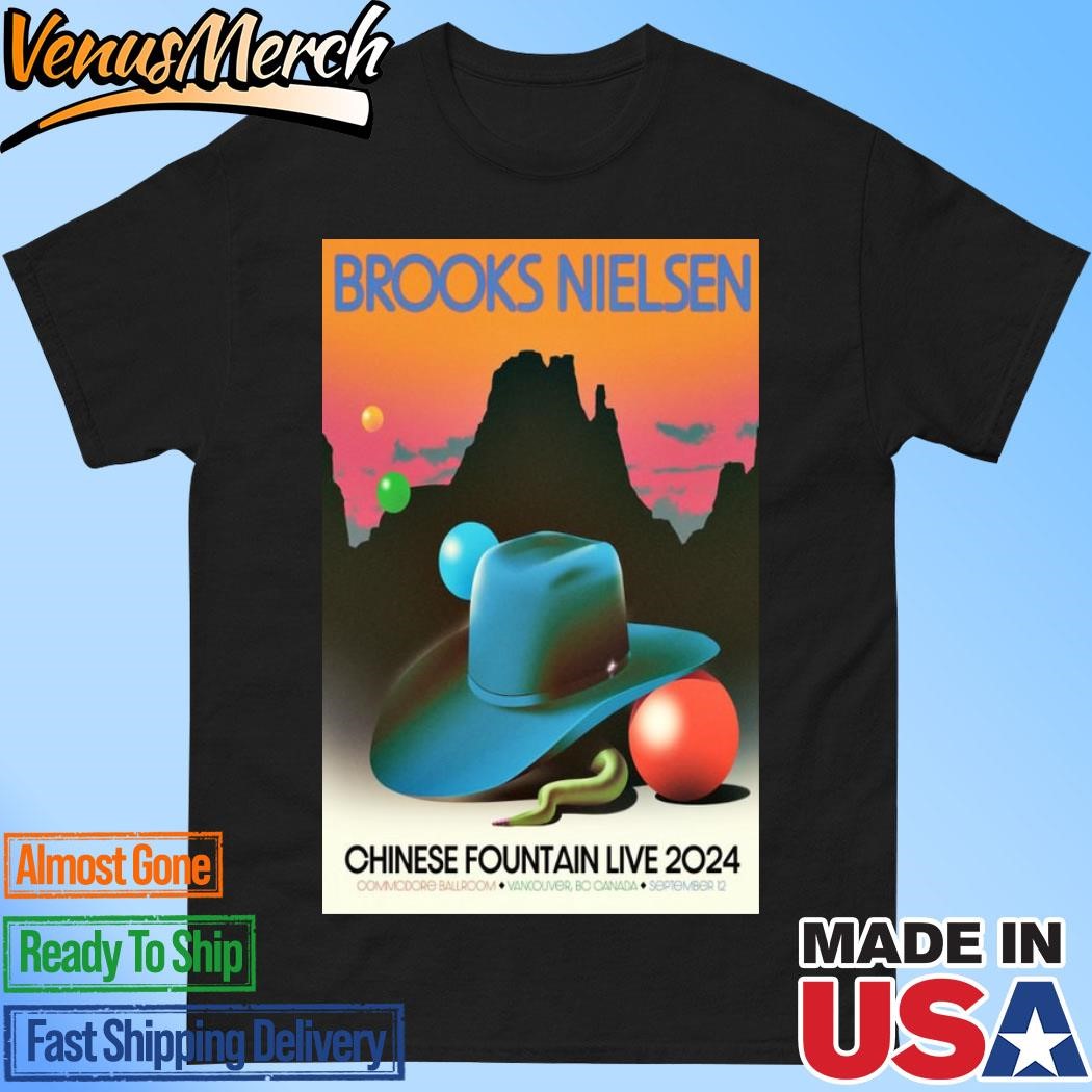 Official Brooks Nielsen Commodore Ballroom In Vancouver BC Sept 12 2024 Poster Shirt