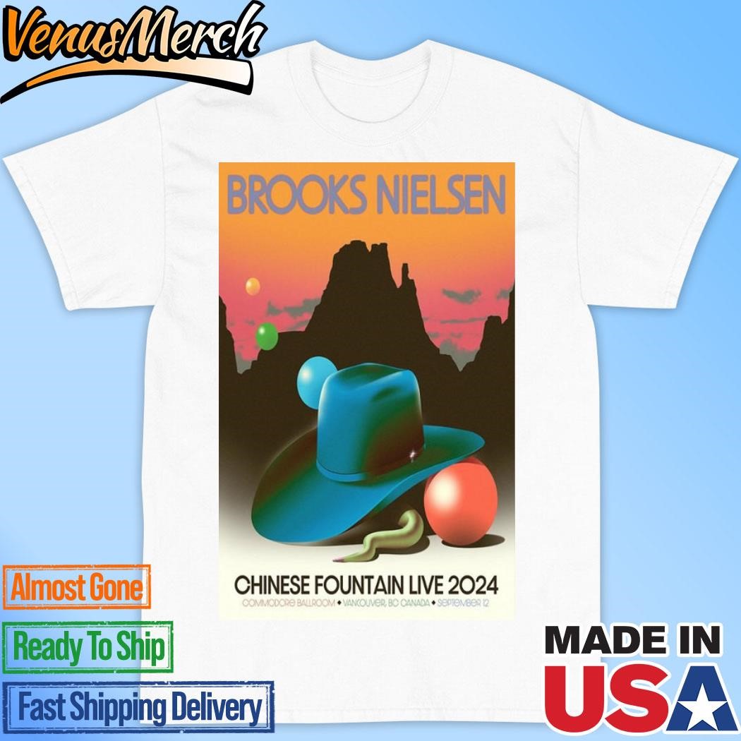 Official Brooks Nielsen In Vancouver, BC On September 12 2024 Tour Poster Shirt