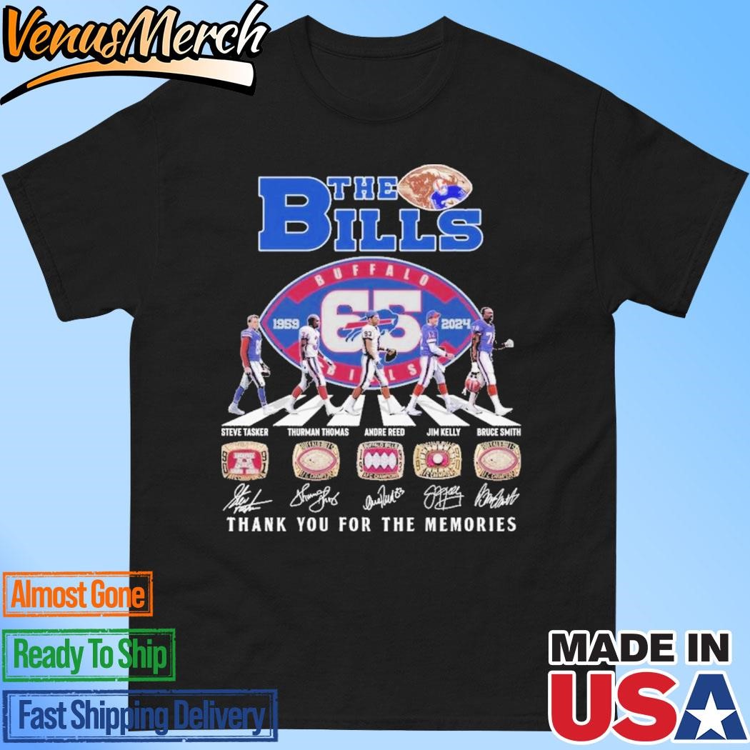 Official Buffalo Bills The Bills Of Super Bowl Rings Thank You For 65 Years T-Shirt