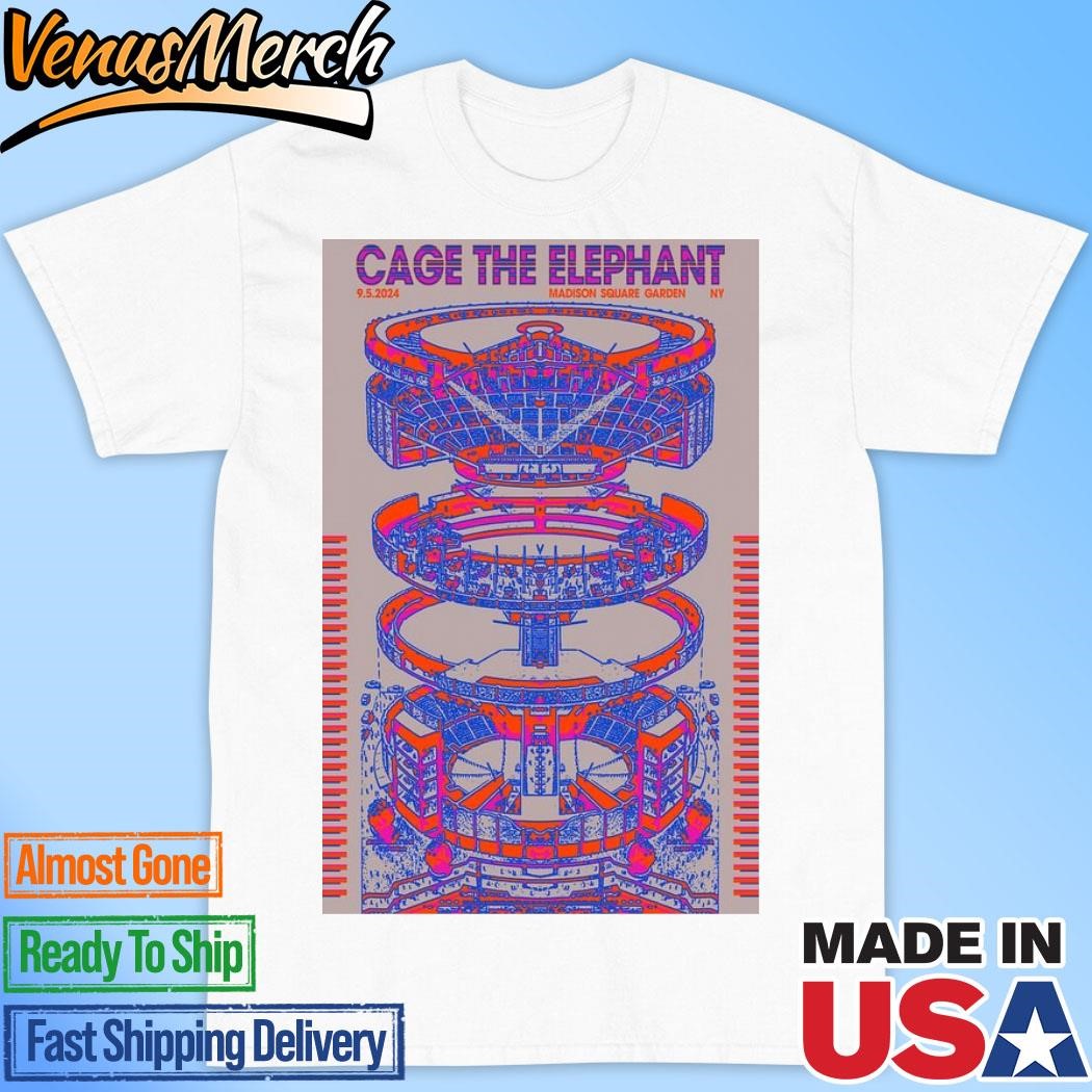 Official Cage The Elephant In New York On September 5 2024 Tour Poster Shirt