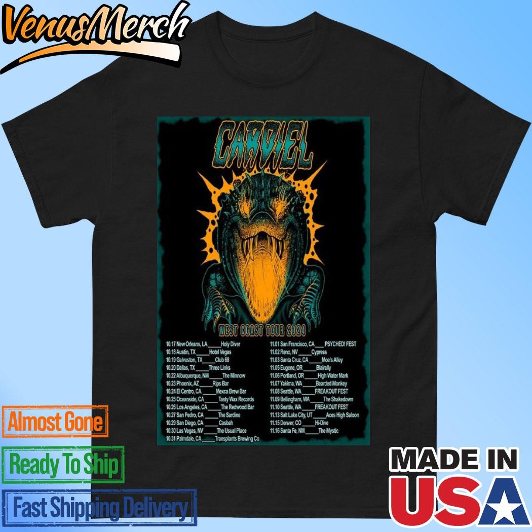 Official Cardiel West Coast Tour 2024 Poster Shirt