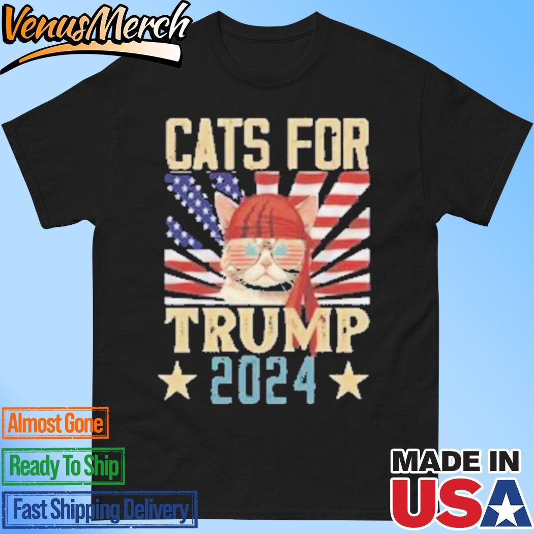 Official Cats For Trump 2024 T-Shirt