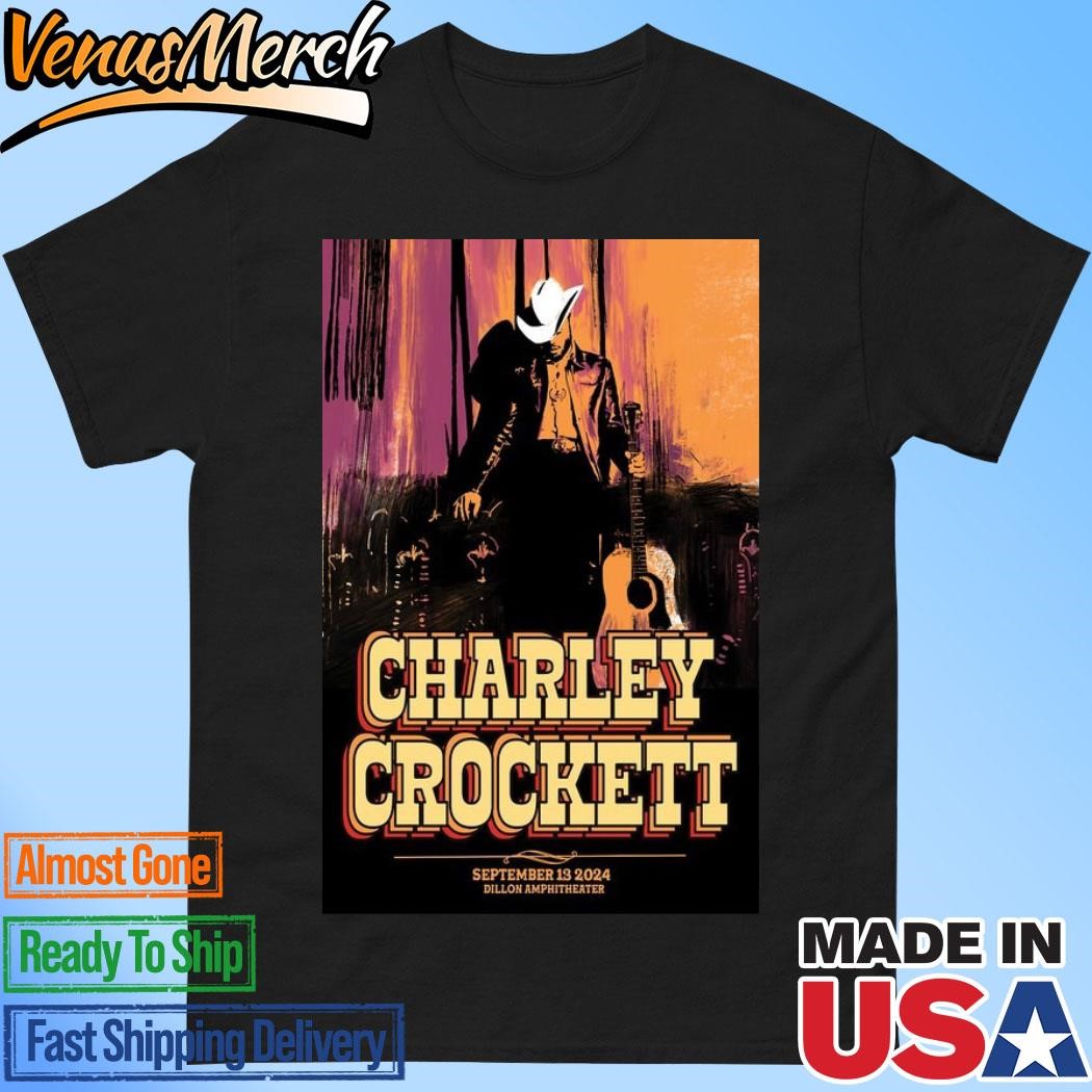 Official Charley Crockett Sept 13 2024 Dillon Amphitheater Dillon, CO Concert Poster Artwork Shirt