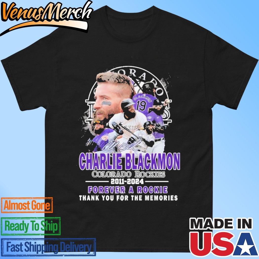 Official Charlie Blackmon Colorado Rockies 2011-2024 Thank You For The Memories T-Shirt