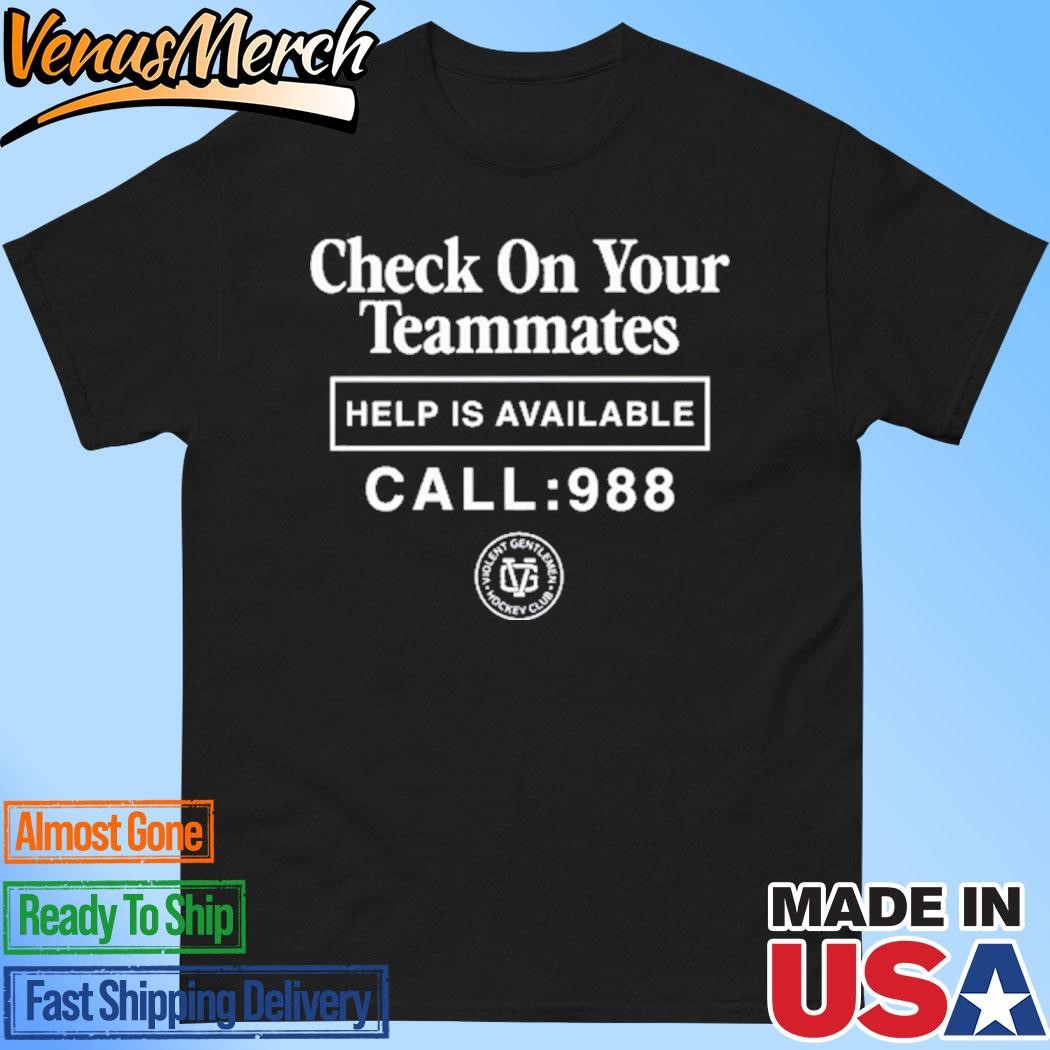 Official Check On Your Teammates 24 Shirt