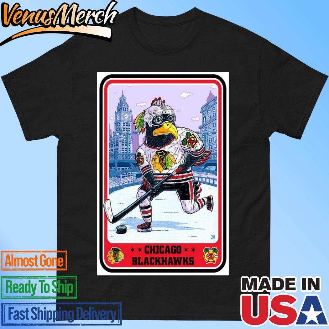 Official Chicago Blackhawks by All Star Press Chicago Poster Shirt