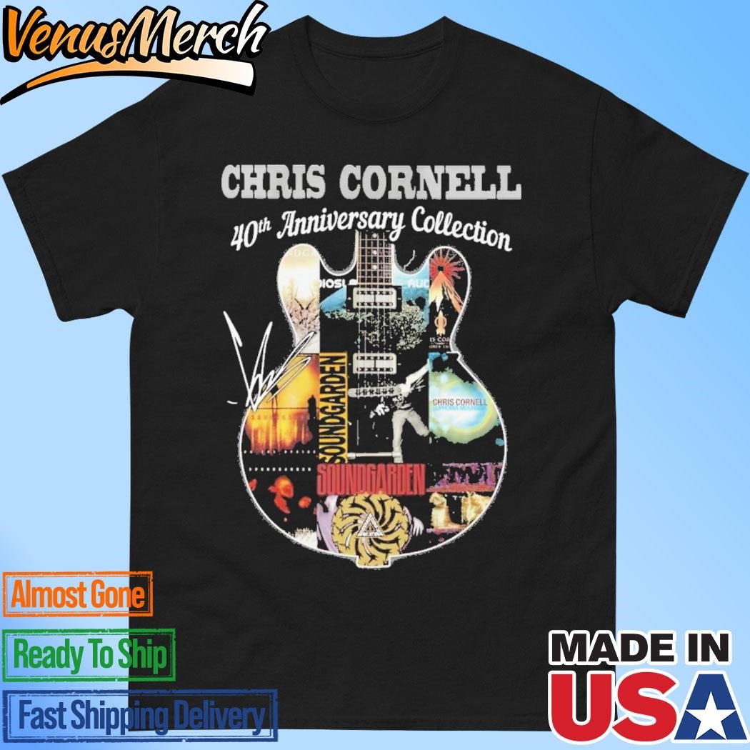 Official Chris Cornell 40th Anniversary Collection Signature T-Shirt