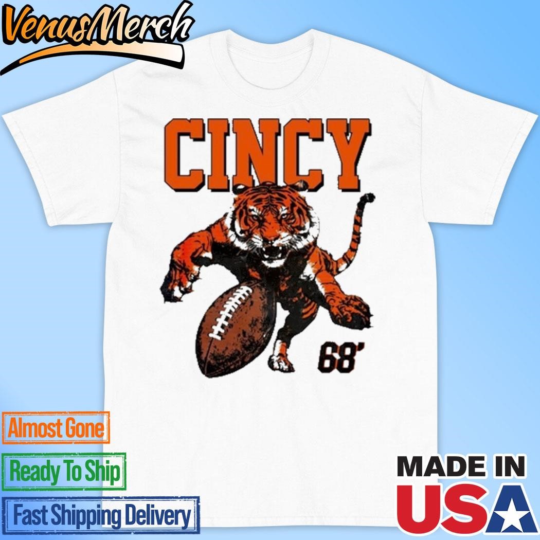 Official Cincy Football Tiger Attack '68 Shirt