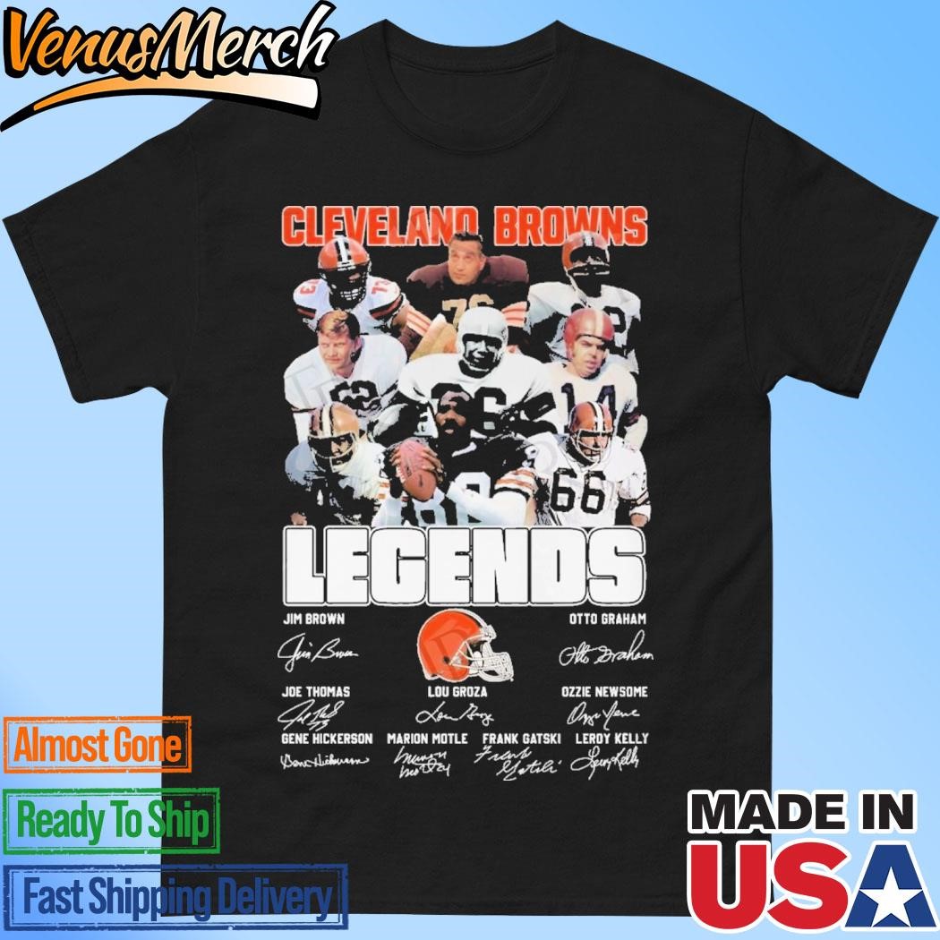 Official Cleveland Browns Legends Signatures T-Shirt