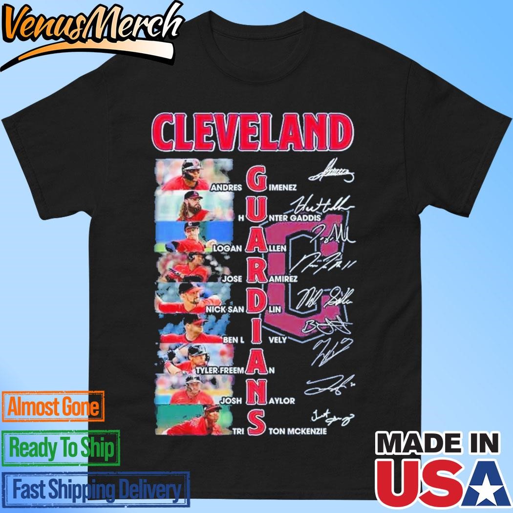 Official Cleveland Guardians 2024 Signature T-Shirt