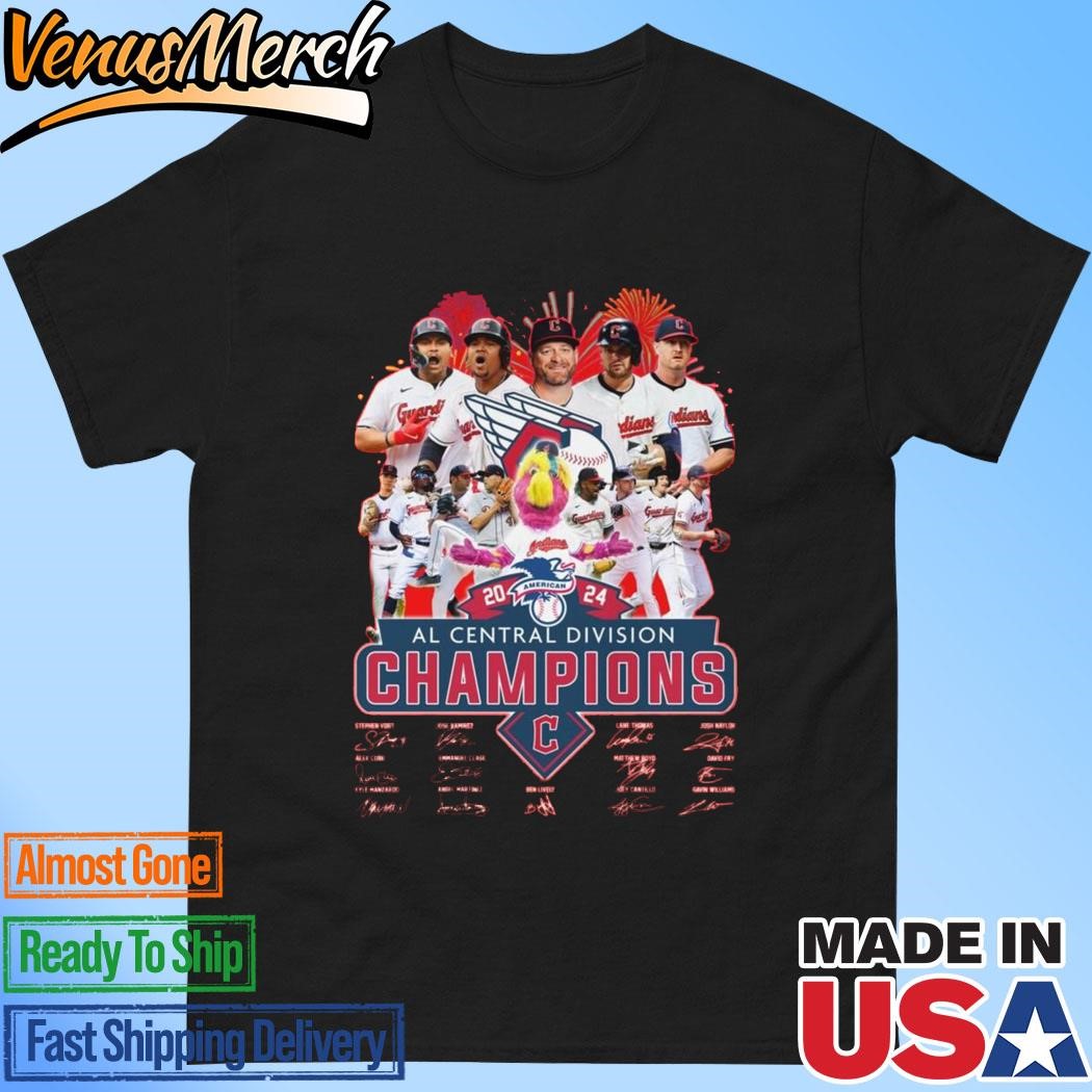 Official Cleveland Guardians American AL Central Division Champions 2024 T-Shirt