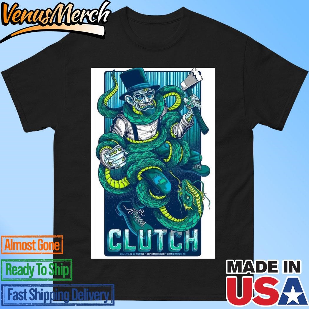 Official Clutch GLC Live At 20 Monroe September 26th Grand Rapids, MI Tour 2024 Poster Shirt