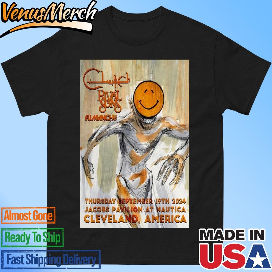 Official Clutch Rival Songs Fu Manchu September 19 2024 At Cleveland US Tour Poster Shirt