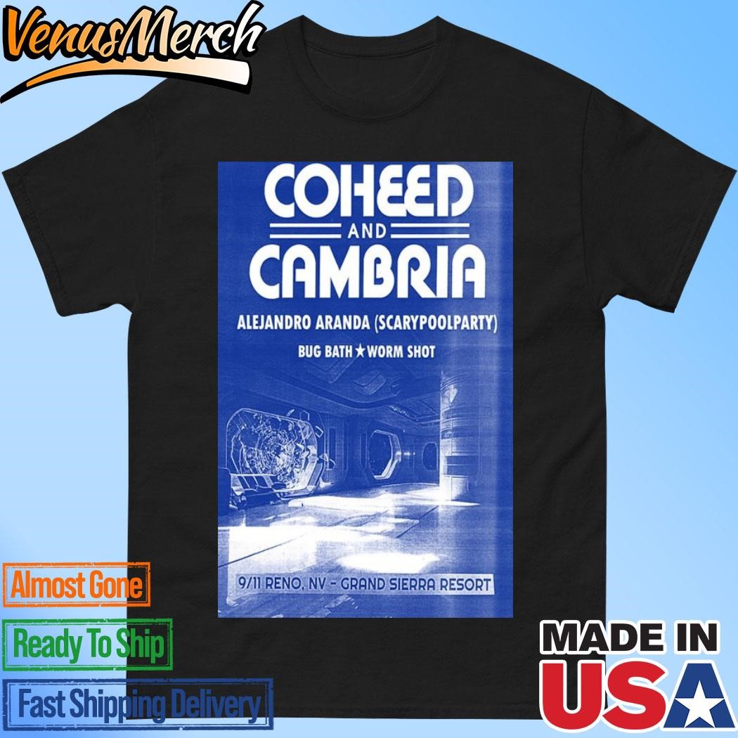 Official Coheed And Cambria Grand Sierra Resort and Casino in Reno, NV Sept 11 2024 Poster Shirt