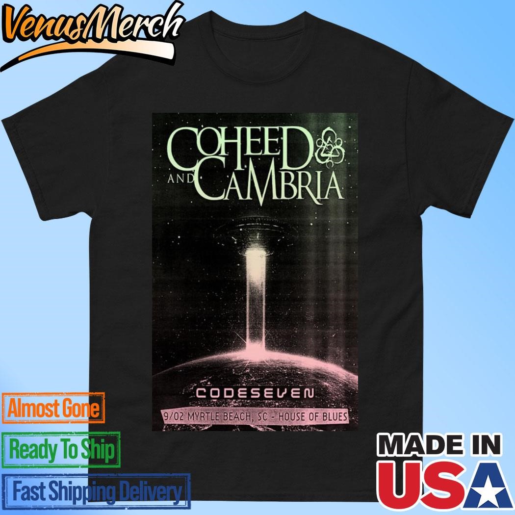 Official Coheed And Cambria Sep 2, 2024 Tour Myrtle Beach, SC Poster Shirt