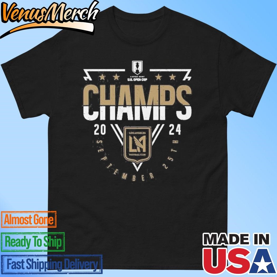 Official Congrats Los Angeles Football Club 2024 September Lamar Hunt US Open Cup Champions Vintage T-Shirt