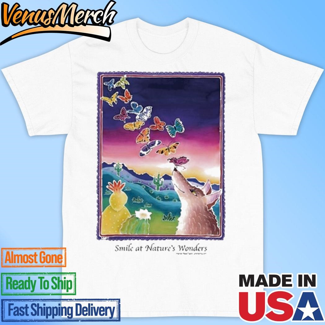 Official Coyote Smiles At Nature's Wonders Shirt