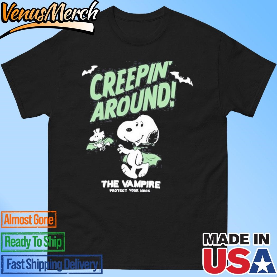 Official Creepin Around Creature Of The Night The Vampire T-Shirt