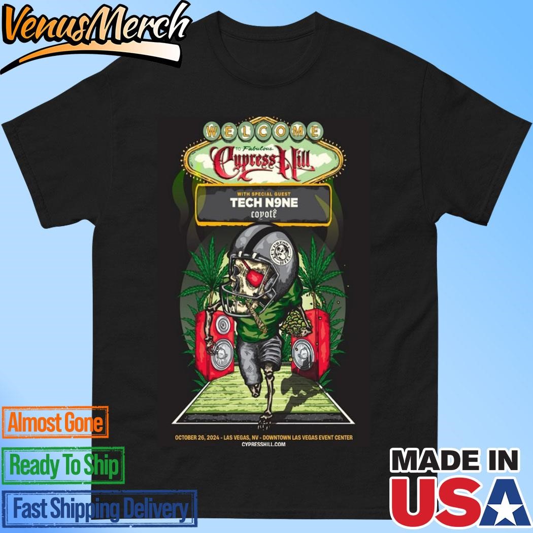 Official Cypress Hill 2024 Las Vegas, NV Tour Poster Shirt