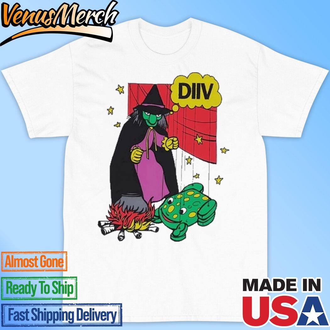 Official DIIV Witch Frog White T-Shirt