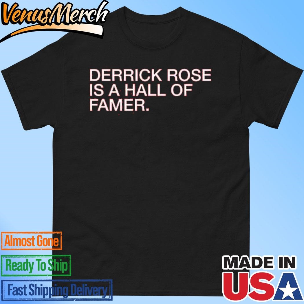 Official Derrick Rose As A Hall Of Famer Shirt