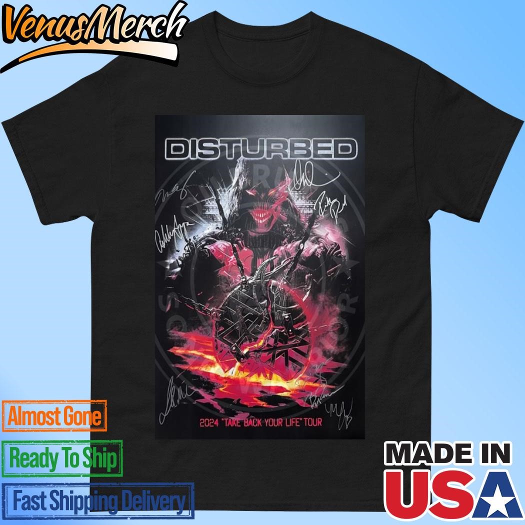 Official Disturbed 2024 Take Back Your Life Tour Poster Shirt