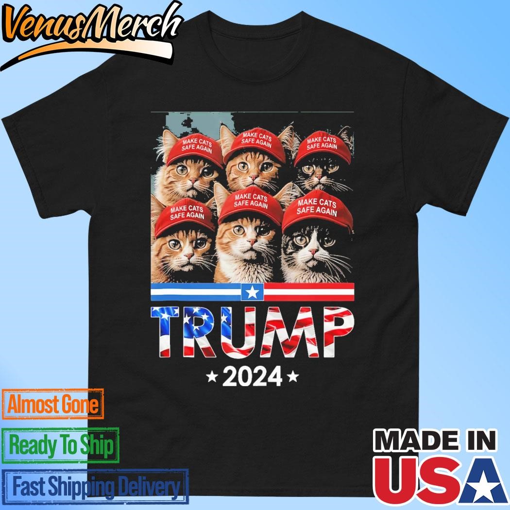 Official Donald Trump Make Cats Safe Again 2024 Debate Funny Tall T-Shirt