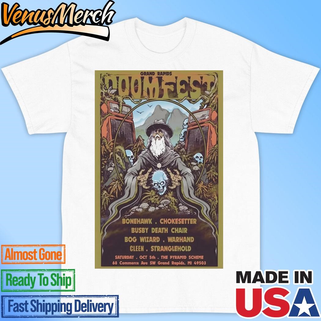 Official Doom Fest Oct 5th, 2024 The Pyramid Scheme Event Poster Shirt