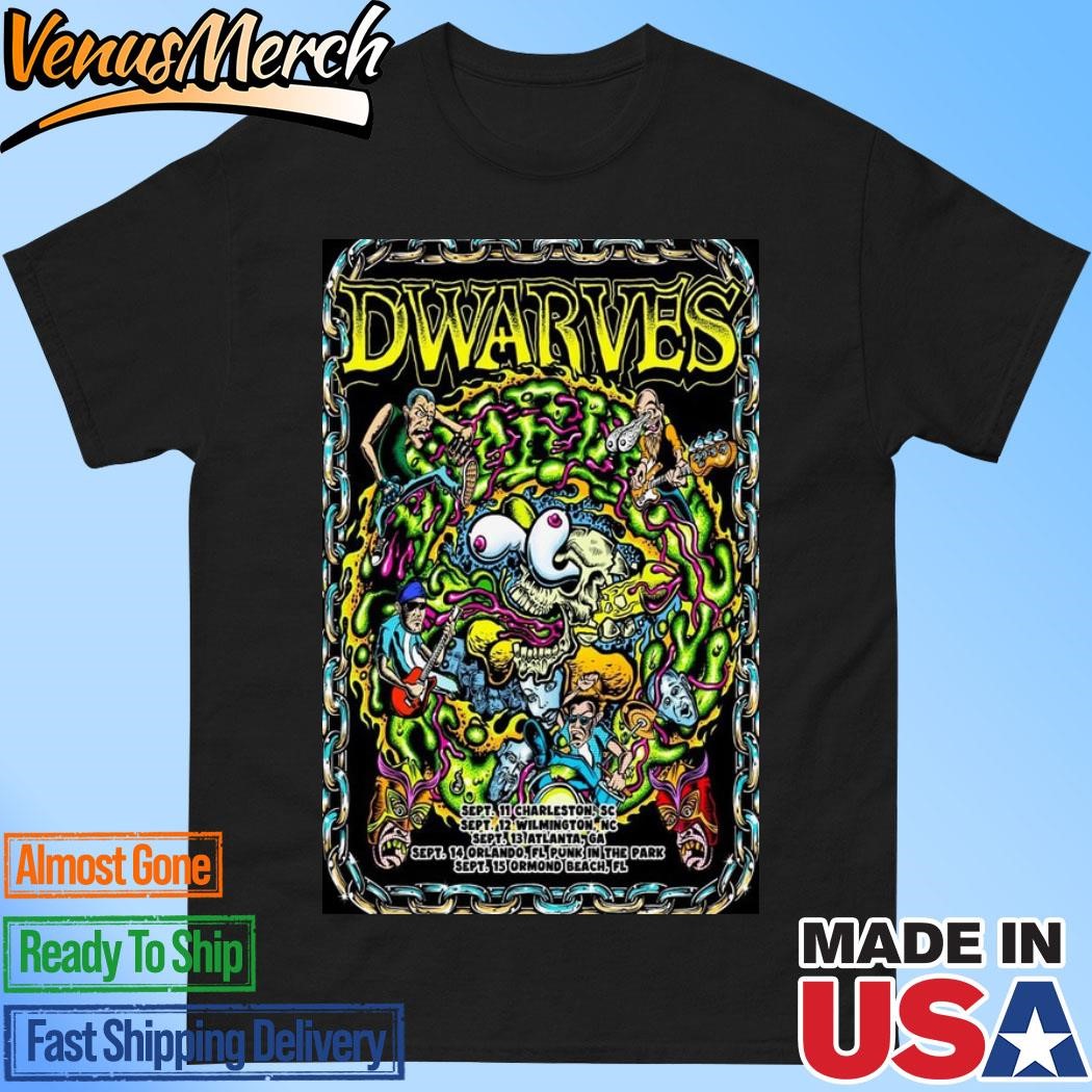 Official Dwarves Charleston Sc Sept 11 2024 Poster Tour Shirt