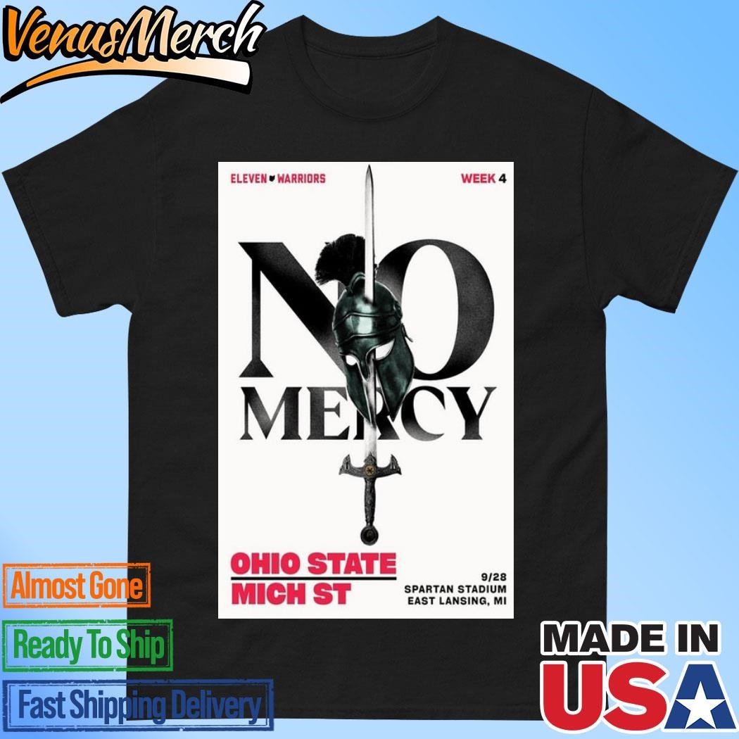 Official Eleven Warriors East Lansing Mi Sept 28 2024, Spartan Stadium Poster Tour Shirt