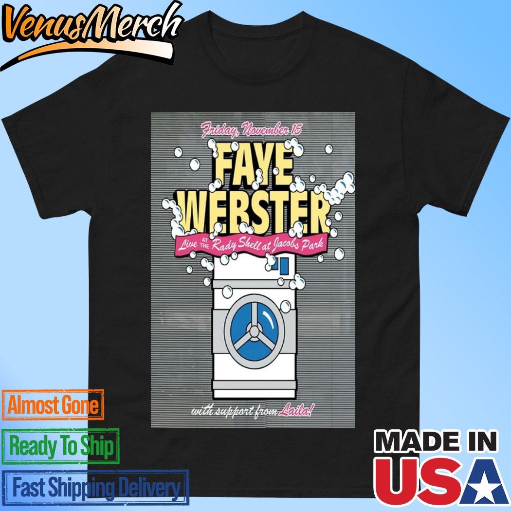 Official Faye Webster November 16 2024 Live At The Rady Shell, Jacobs Park US Tour Poster Shirt