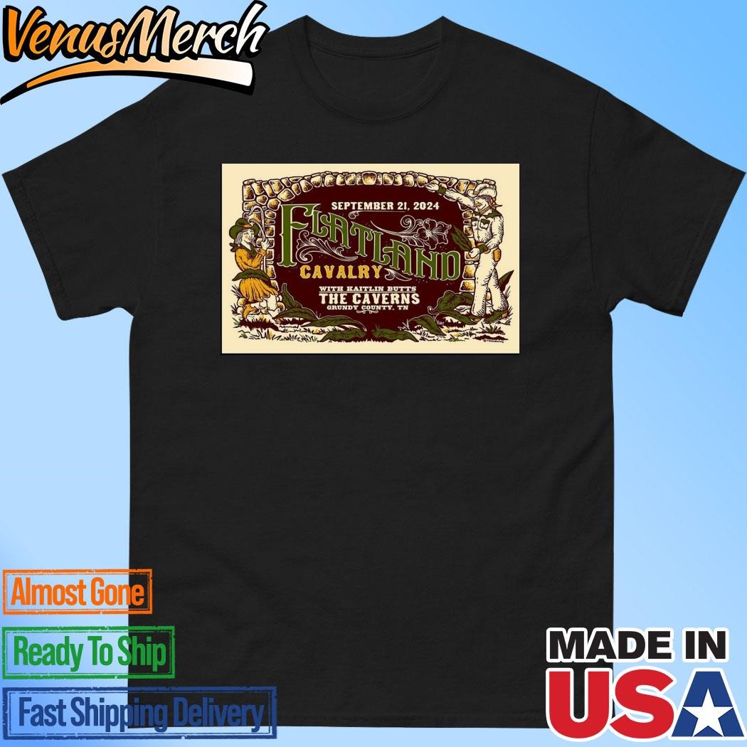 Official Flatland Cavalry The Caverns Grundy County, TN Concert September 21 2024 Poster Shirt